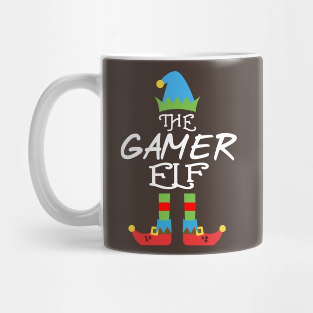 The Gamer Elf Matching Family Group Christmas Party SANTA by CareTees